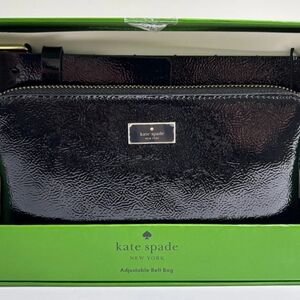 Kate Spade New York Black Adjustable Belt Bag New  In  Box Luxury Designer Purse